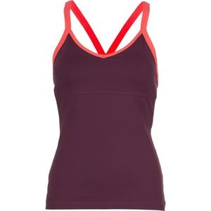 Alo Yoga Reflections V-Neck Tank Top Purple & Pink Size Medium